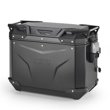 Alu-Seitenkoffer Trekker Outback EVO 44, schwarz – Links, 44 Liter / SMART SECURITY LOCK