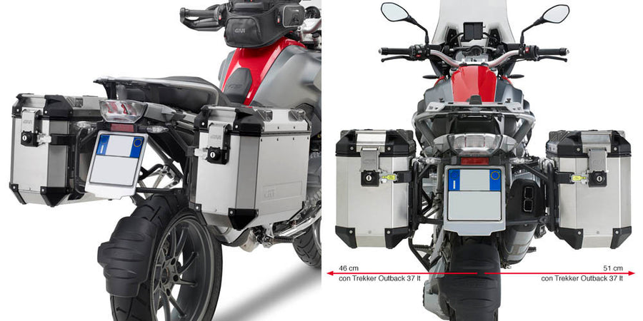 BMW R 1200 GS [GIVI] - Stahlrohr-Seitenkofferträger für Trekker Outback MONOKEY® CAM-SIDE Koffer Durchmesser 18 mm