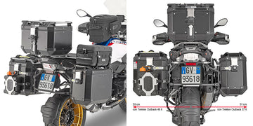 BMW R 1250 GS [GIVI] - Stahlrohr-Seitenkofferträger für Trekker Outback MONOKEY® CAM-SIDE Koffer Durchmesser 18 mm