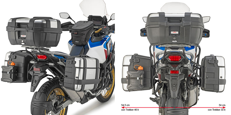 Honda CRF 1100 L Africa Twin Adventure Sports [GIVI] - Side case carrier PL ONE-FIT for MONOKEY® configuration