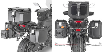 Yamaha Tracer 9 GT [2021–2024] – Stahlrohr-Seitenkofferträger PL ONE-FIT Cam-Side