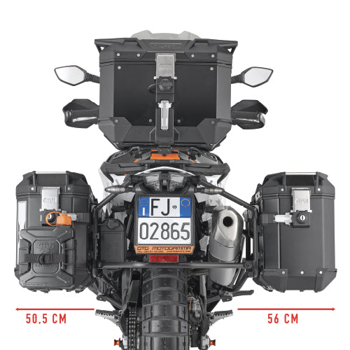 KTM Adventure R 790 [GIVI] - Stahlrohr-Seitenkofferträger PL ONE-FIT für die Trekker Outback MONOKEY®