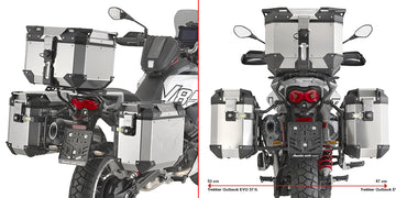 Moto Guzzi V85 TT [GIVI] - Stahlrohr-Seitenkofferträger PL ONE-FIT für die Trekker Outback MONOKEY®