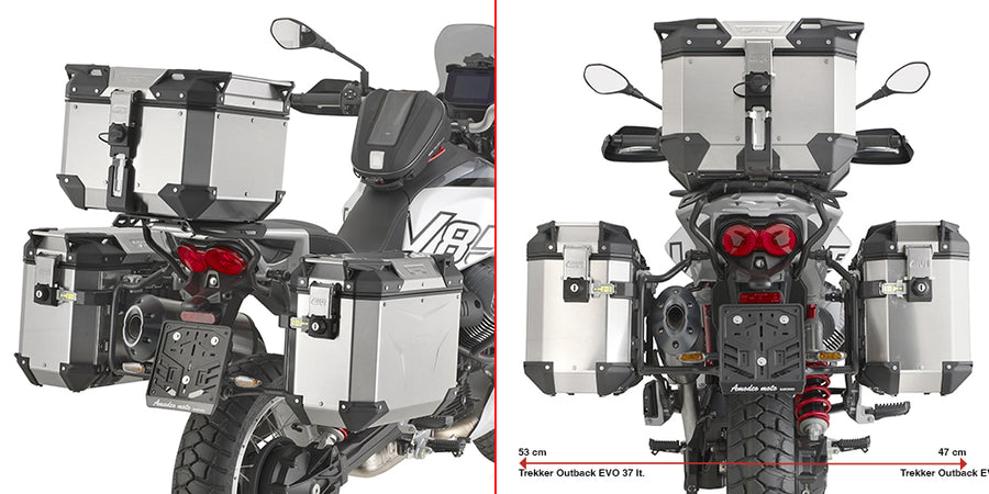 Moto Guzzi V85 TT [GIVI] - Stahlrohr-Seitenkofferträger PL ONE-FIT für die Trekker Outback MONOKEY®