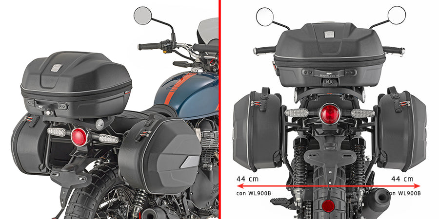 Royal Enfield Bear 650 [GIVI] - Seitenkofferträger PL ONE-FIT für die Konfiguration von MONOKEY® Seitenkoffern oder