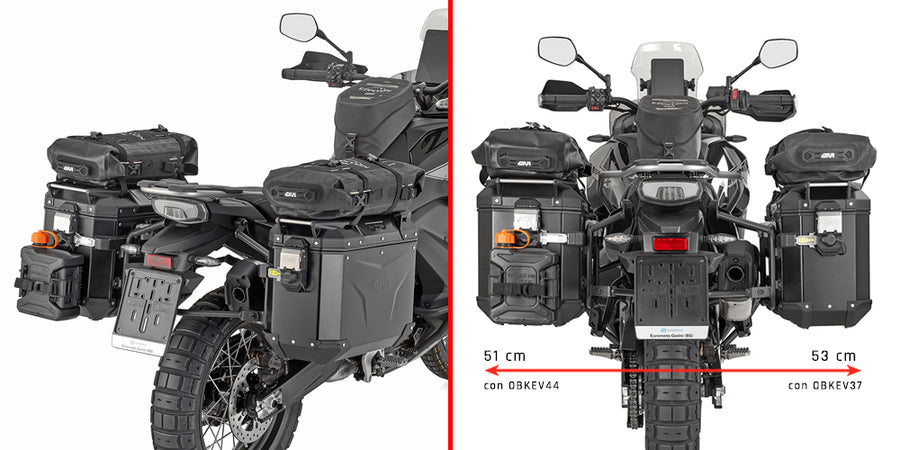 CF Moto MT-X 800 [2025–2026] – Stahlrohr-Seitenkofferträger PL ONE-FIT Cam-Side