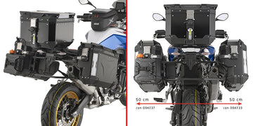 BMW F 900 GS [GIVI] - Stahlrohr-Seitenkofferträger PL ONE-FIT mit rechtem seitlichem Versatz für die Trekker Outback