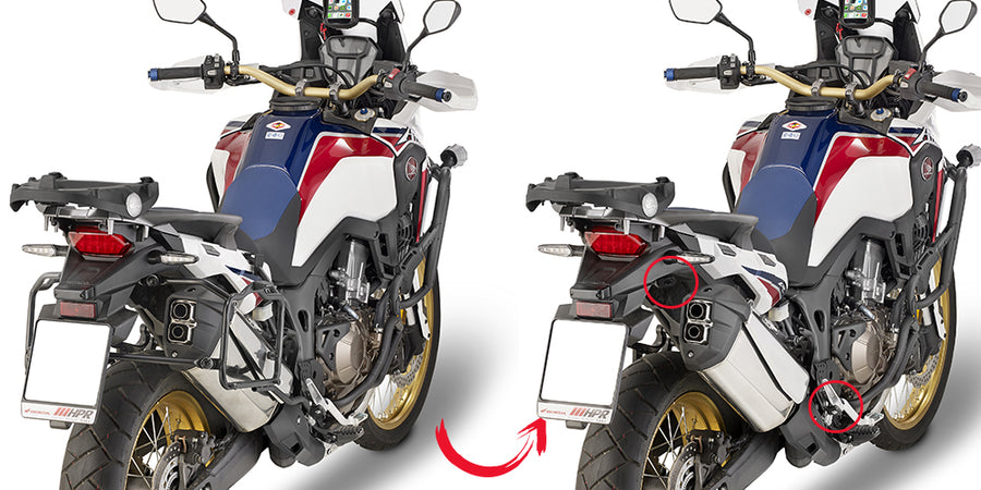 Honda CRF 1000 L Africa Twin [GIVI] - Seitenkoffer-Träger abnehmbar für MONOKEY® oder RETRO FIT Koffer die Original