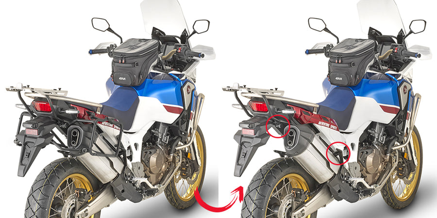 Honda CRF 1000 L Africa Twin [GIVI] - Seitenkoffer-Träger abnehmbar für MONOKEY® oder RETRO FIT Koffer nur mit Topcase