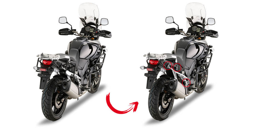 Suzuki DL 1000 V-Strom [2014–2019] – Abnehmbarer Seitenkofferträger Monokey oder Retro Fit