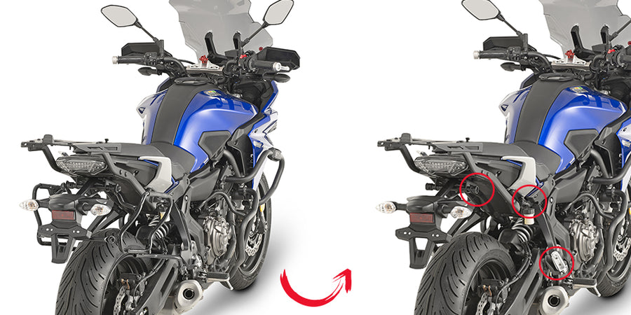 Yamaha MT 07 Tracer [GIVI] - Seitenkoffer-Träger abnehmbar für V35