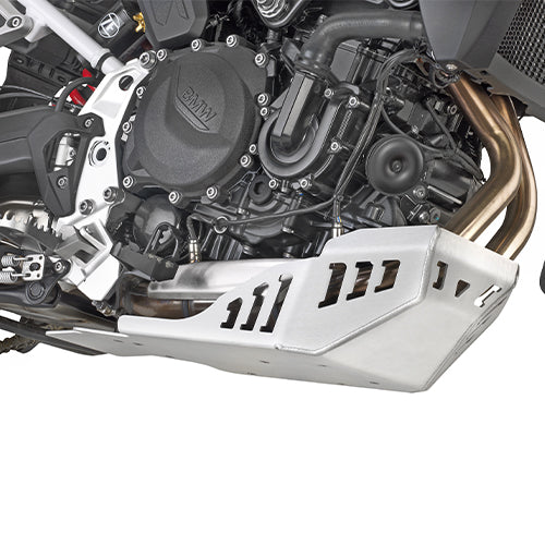 BMW F 750 GS [GIVI] - Motorschutz aus satiniertem und eloxiertem Aluminium zu montieren mit RP5129KIT