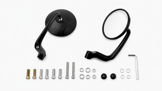 Handlebar end mirrors 2 pieces [E-mark] - Yamaha MT-03 MT-07 MT-09 MT-125