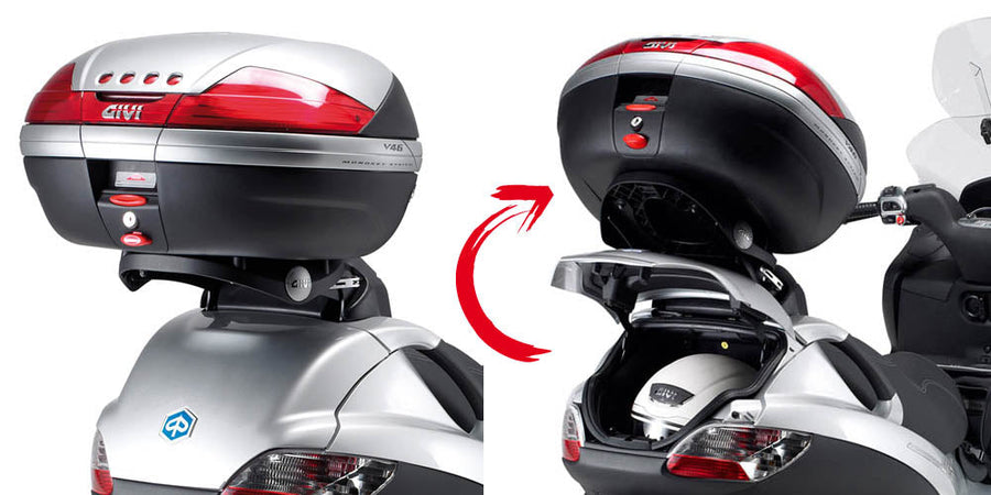 Piaggio MP3 400 [2006–2011] – Topcaseträger für Monokey, mit Platte