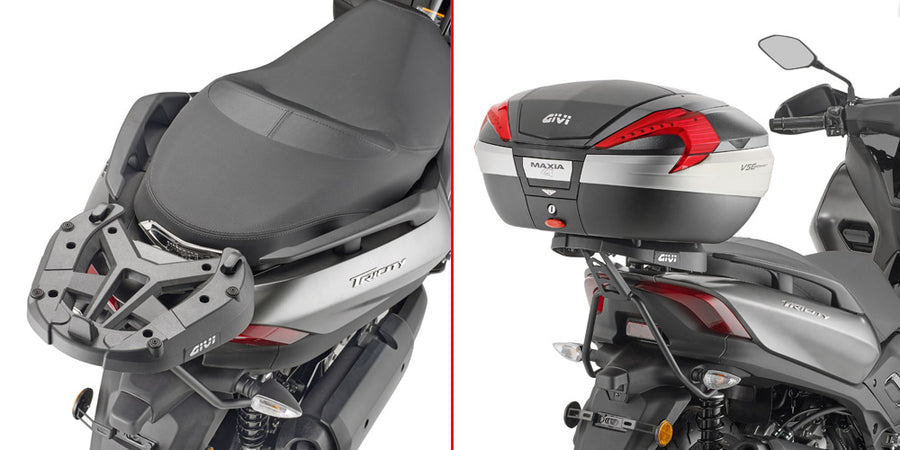 Yamaha Tricity 300 [GIVI] - Top case carrier for MONOKEY® or MONOLOCK® cases to be mounted with the MONOKEY® plate M5