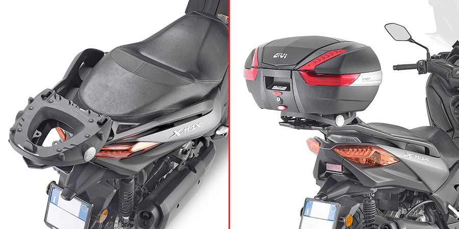 Yamaha X-MAX 400 [GIVI] - Topcase Träger für MONOKEY® oder MONOLOCK® Koffer zu montieren mit der MONOKEY® Platte M5 oder