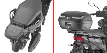 Yamaha Cygnus Rayzr 125 [GIVI] - Topcase Träger für MONOLOCK® Koffer benutzen Sie die im Koffer mitgelieferte MONOLOCK®