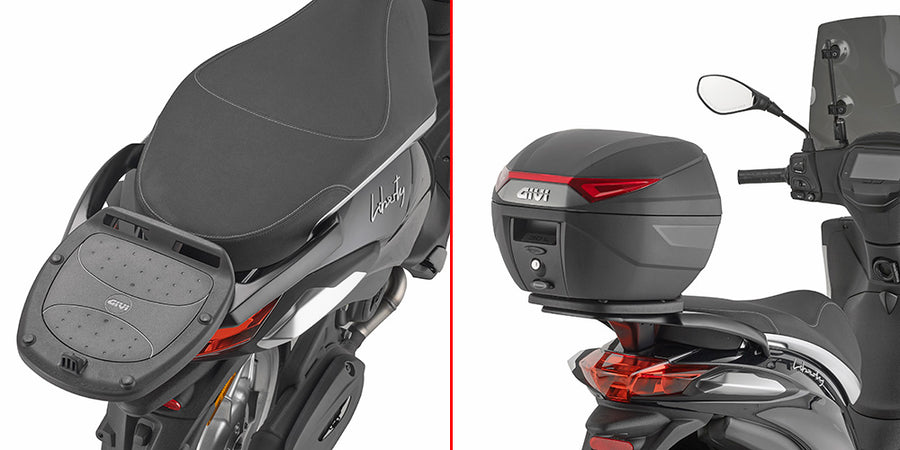 Piaggio Liberty 50-125-150 [GIVI] - Topcase Träger für MONOLOCK® Koffer benutzen Sie die im Koffer mitgelieferte