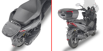 Kymco Dink R 125-150 Tunnel / Dink 125-150 Flat [GIVI] - Topcase Träger für MONOLOCK® Koffer benutzen Sie die im Koffer
