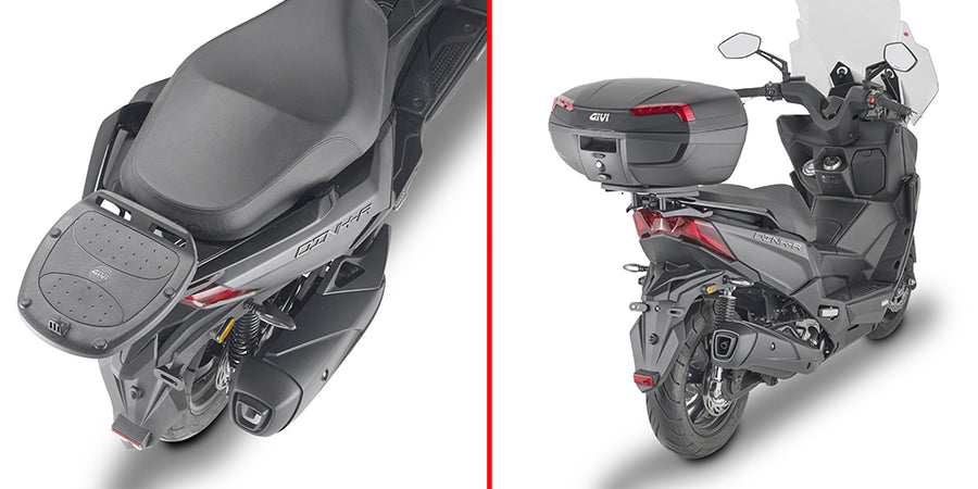 Kymco Dink R 125-150 Tunnel / Dink 125-150 Flat [GIVI] - Topcase Träger für MONOLOCK® Koffer benutzen Sie die im Koffer