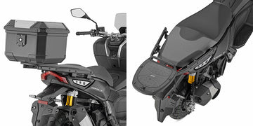 Kymco Dink X 125 [GIVI] - Topcase Träger für MONOLOCK® Koffer benutzen Sie die im Koffer mitgelieferte MONOLOCK® Platte
