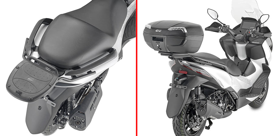 Zontes E 350 [GIVI] - Topcase Träger für MONOLOCK® Koffer benutzen Sie die im Koffer mitgelieferte MONOLOCK® Platte