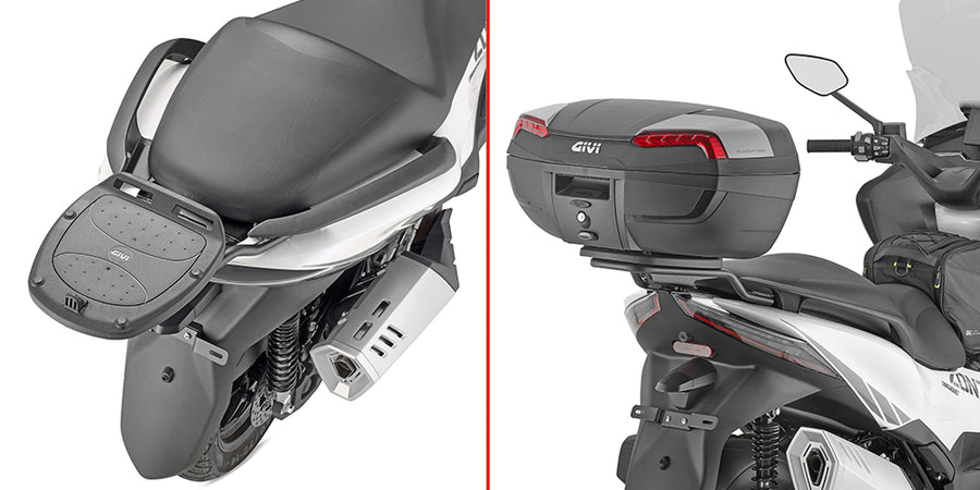 Zontes E 368 [GIVI] - Topcase carrier for MONOLOCK® cases, use the MONOLOCK® plate included in the case