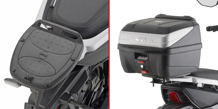 Niu FQi 500 [GIVI] - Topcase Träger für MONOLOCK® Koffer benutzen Sie die im Koffer mitgelieferte MONOLOCK® Platte