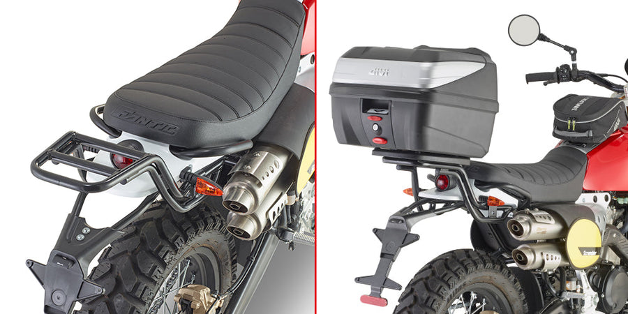Fantic Caballero Scrambler 500 [2018–2023] – Topcaseträger für Monolock Topcase, schwarz
