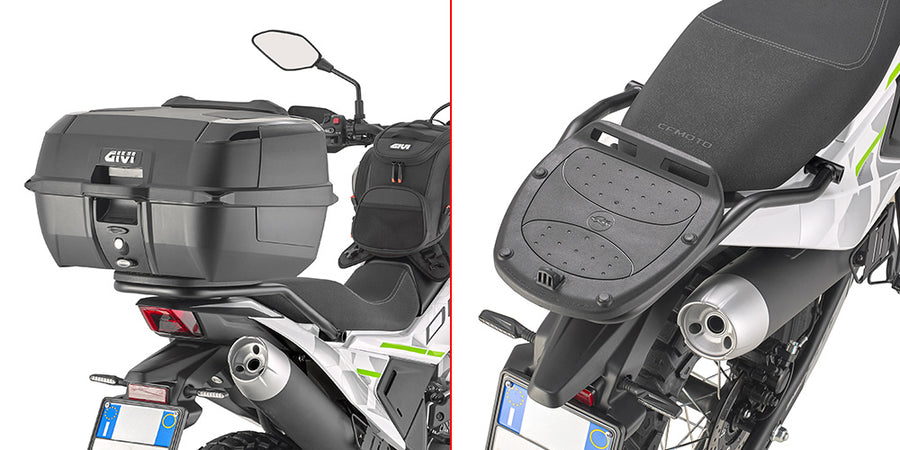 CF Moto DUAL 250 [GIVI] - Topcase Träger für MONOLOCK® Koffer benutzen Sie die im Koffer mitgelieferte MONOLOCK® Platte
