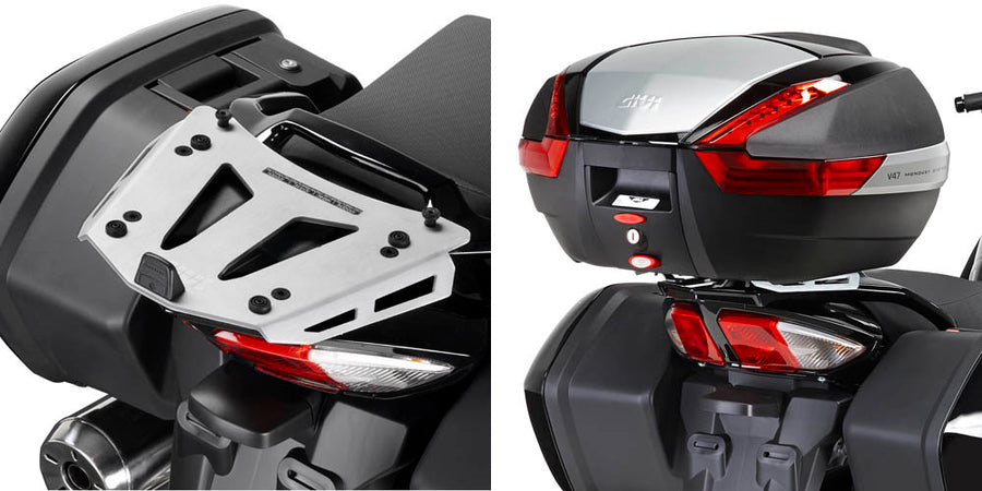 Yamaha FJR 1300 [GIVI] - Träger aus eloxiertem Aluminium für MONOKEY® Koffer max