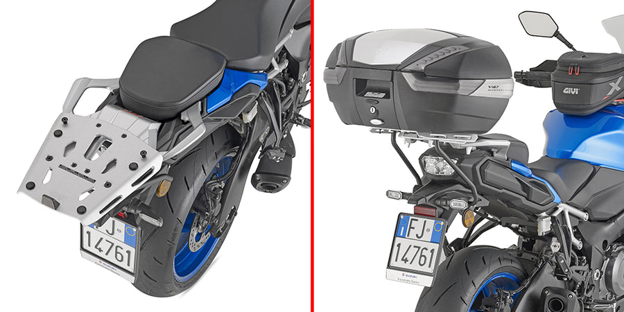 Suzuki GSX S 1000 GX [GIVI] - Träger aus eloxiertem Aluminium für MONOKEY® Koffer wird auch in Kombination mit dem