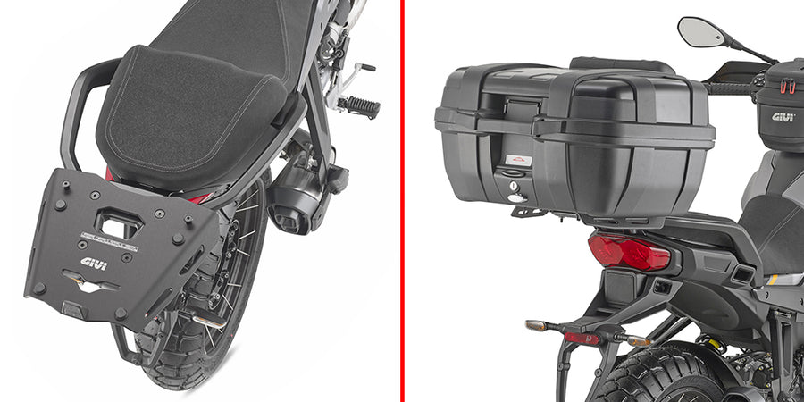 Moto Guzzi Stelvio 1000 [GIVI] - Träger aus eloxiertem Aluminium für MONOKEY® Koffer