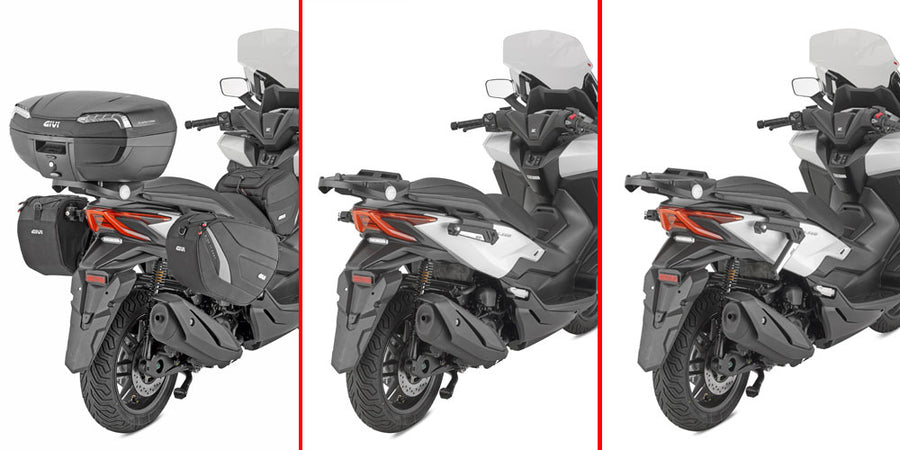 Honda Forza 350 [GIVI] - Paar spezifischer einziehbarer Stealth Halterungen aus mit Glasfaser verstärktem Technopolymer