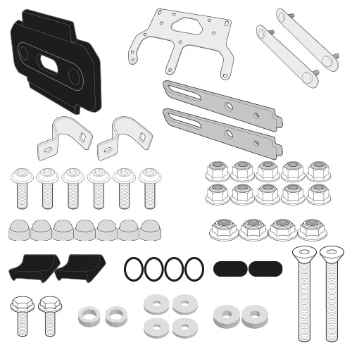 Suzuki DL 650 V-Strom [GIVI] - Kit für die Montage der S250 Tool Box an PL3112