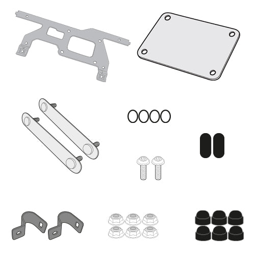 BMW R 1250 GS [GIVI] - Kit für die Montage des PLOS5108CAM Träger zu montieren mit der S250 und dem Träger PLOS5108CAM