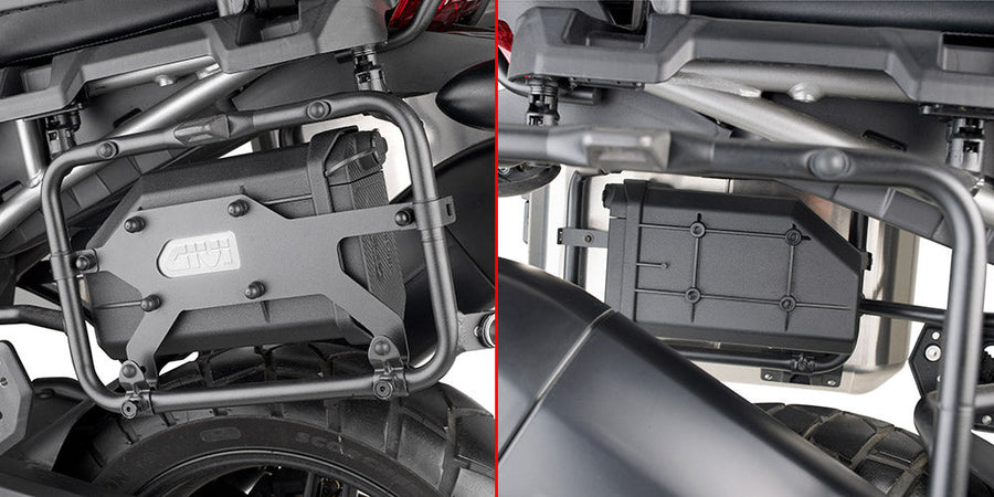 Yamaha Tracer 9 GT+ [2021–2024] – Montagekit für S250 Werkzeugbox an PLO8400MK/PLO8400CAM