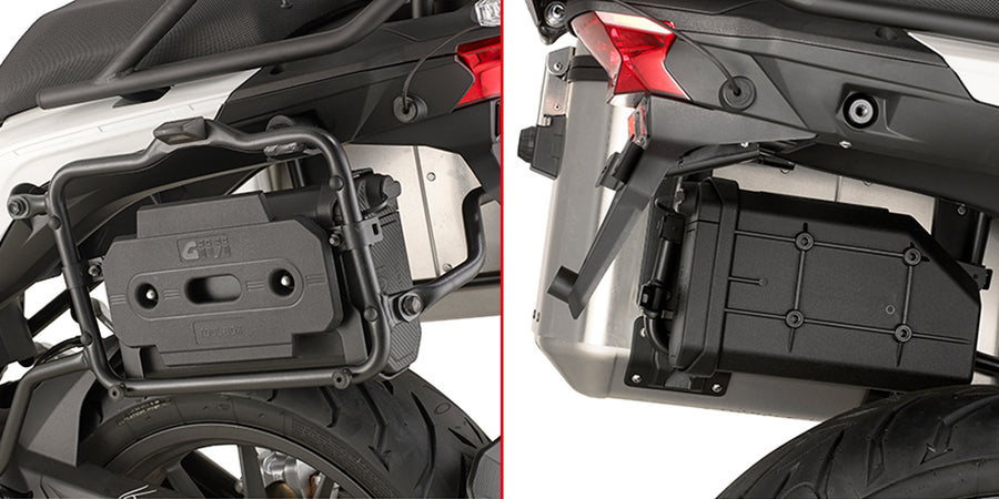 Triumph Tiger 800 XC / 800 XR [GIVI] - Kit für die Montage der S250 Tool Box an PLR6413 Träger zu montieren mit der S250
