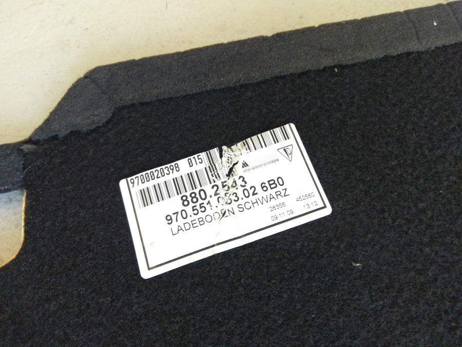 Porsche Panamera Turbo [2010] - Loading floor trunk carpet floor black