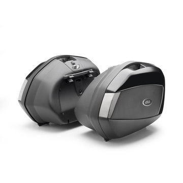 V35 - Seitenkoffer-Satz Monokey® SIDE Tech – mit Cover schwarz uni / Max. Zuladung 10 kg