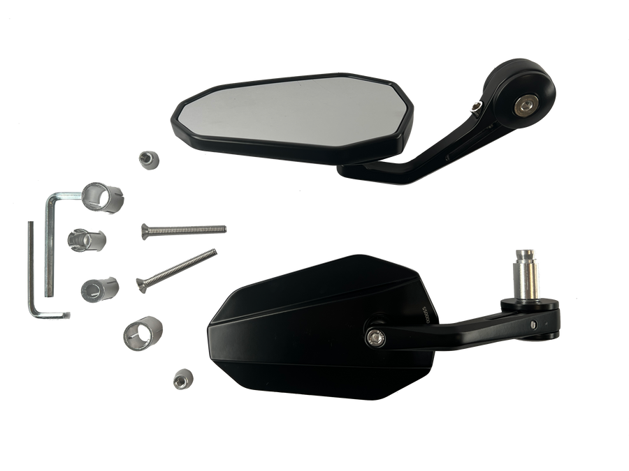 Handlebar end mirrors 2 pieces [E-mark] - Kawasaki Ninja 250 300 400 650 1000