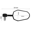 Handlebar end mirrors 2 pieces [E-mark] - Triumph Trident 660 front view