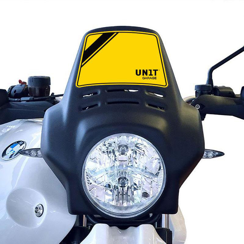 BMW R nineT 1200 Scrambler [2016-2023] - Gelber Aufkleber 40. x Fenouil Windschutzscheibe