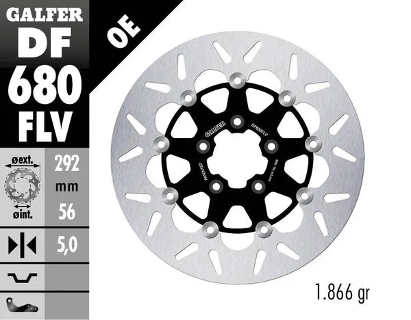 Harley-Davidson FXST 1584 Softail Standard [2010] - Round floating brake disc - picture 4
