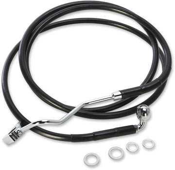 harley davidson fltr [DRAG SPECIALTIES] - Extended Black Vinyl Brake Line Kit