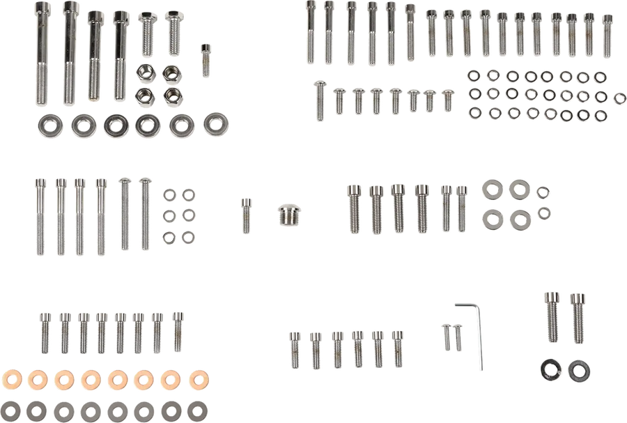 harley davidson flst [DRAG SPECIALTIES] - Complete engine screw set
