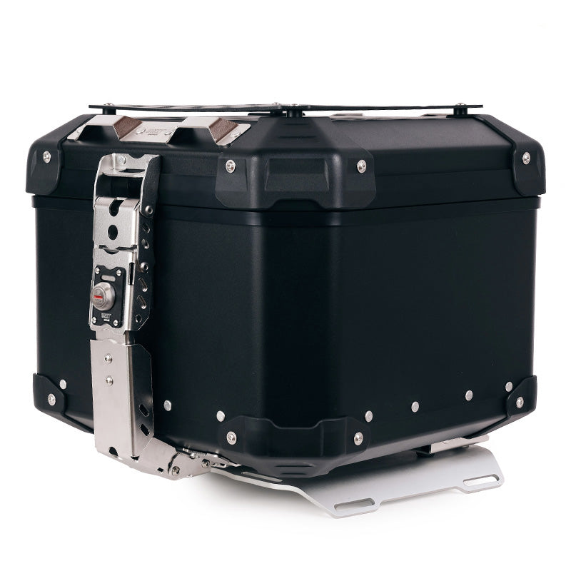 BMW R nineT 1200 Scrambler [2016-2023] - Atlas 44L Universal-Aluminium-Topcase + Atlas Top Case Platte für Gepäckablage