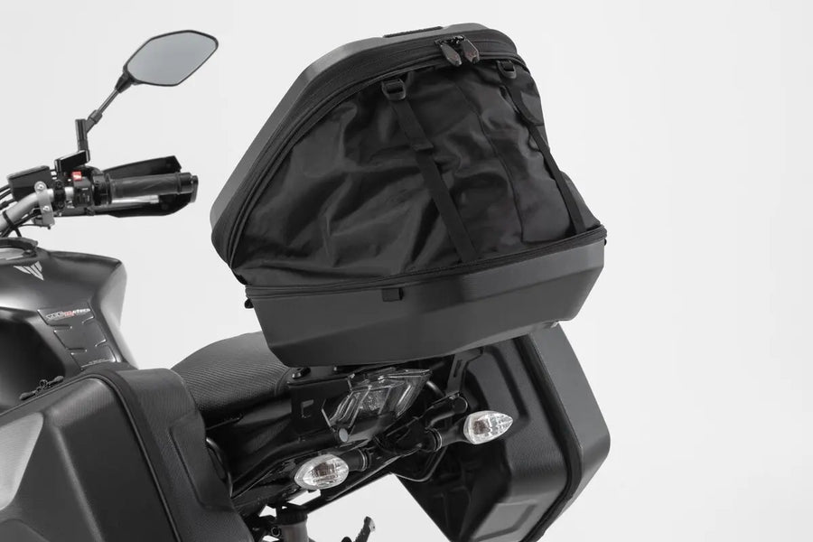aprilia rx 125 [SW-MOTECH] – Urban ABS top case tension strap variant with floor insert