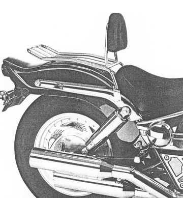 Suzuki VZ 800 Marauder [1996-2003] - Solorack with backrest