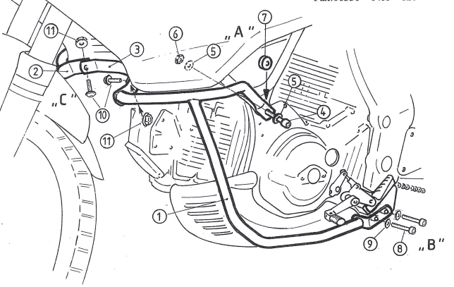 Cagiva Gran Canyon 900 [1998-1999] - motor protection bar